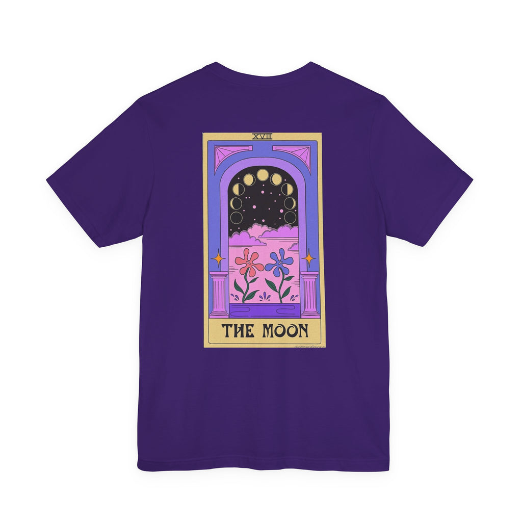 Tarot 'The Moon' Graphic Tee — Mystical Moon Phases Design