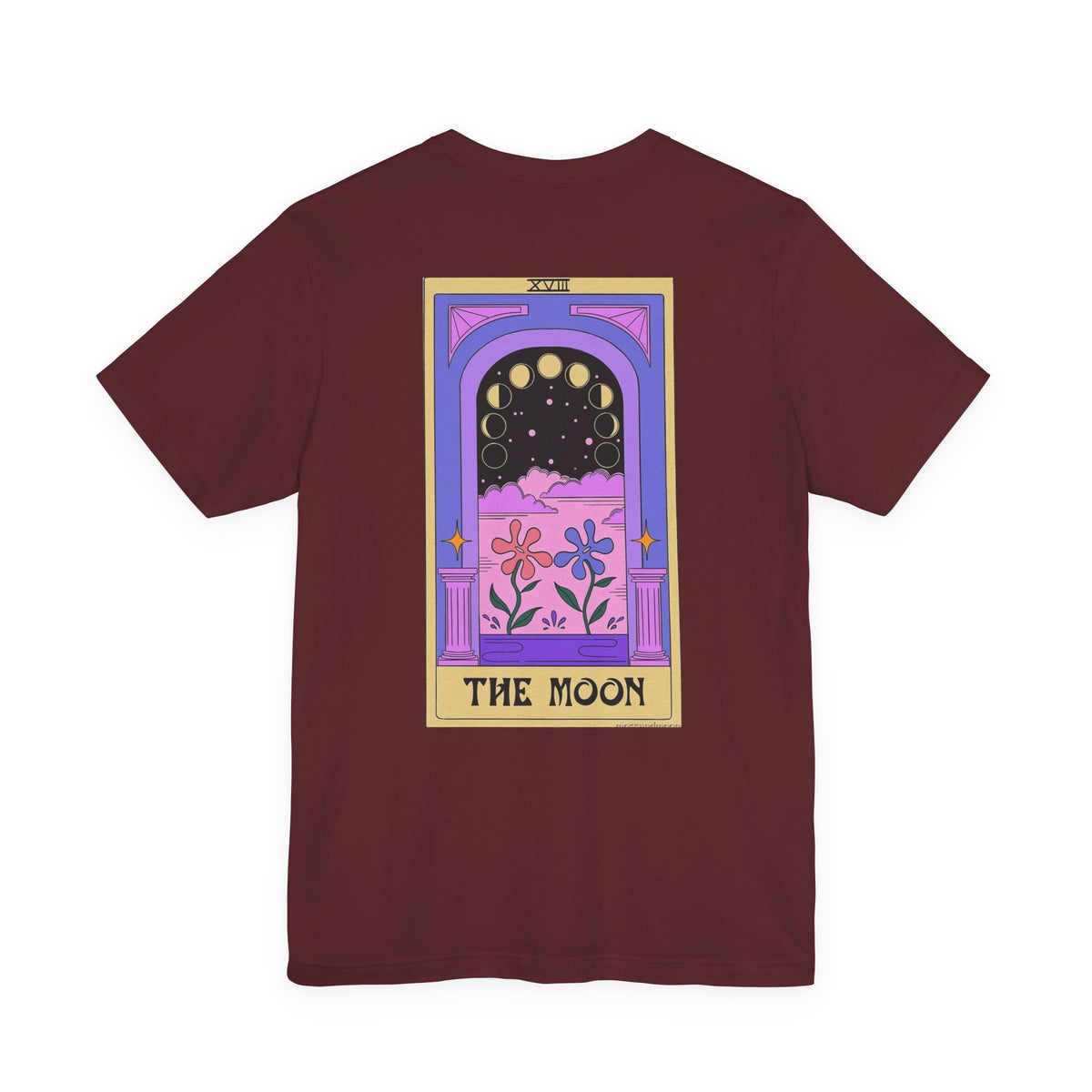 Tarot 'The Moon' Graphic Tee — Mystical Moon Phases Design