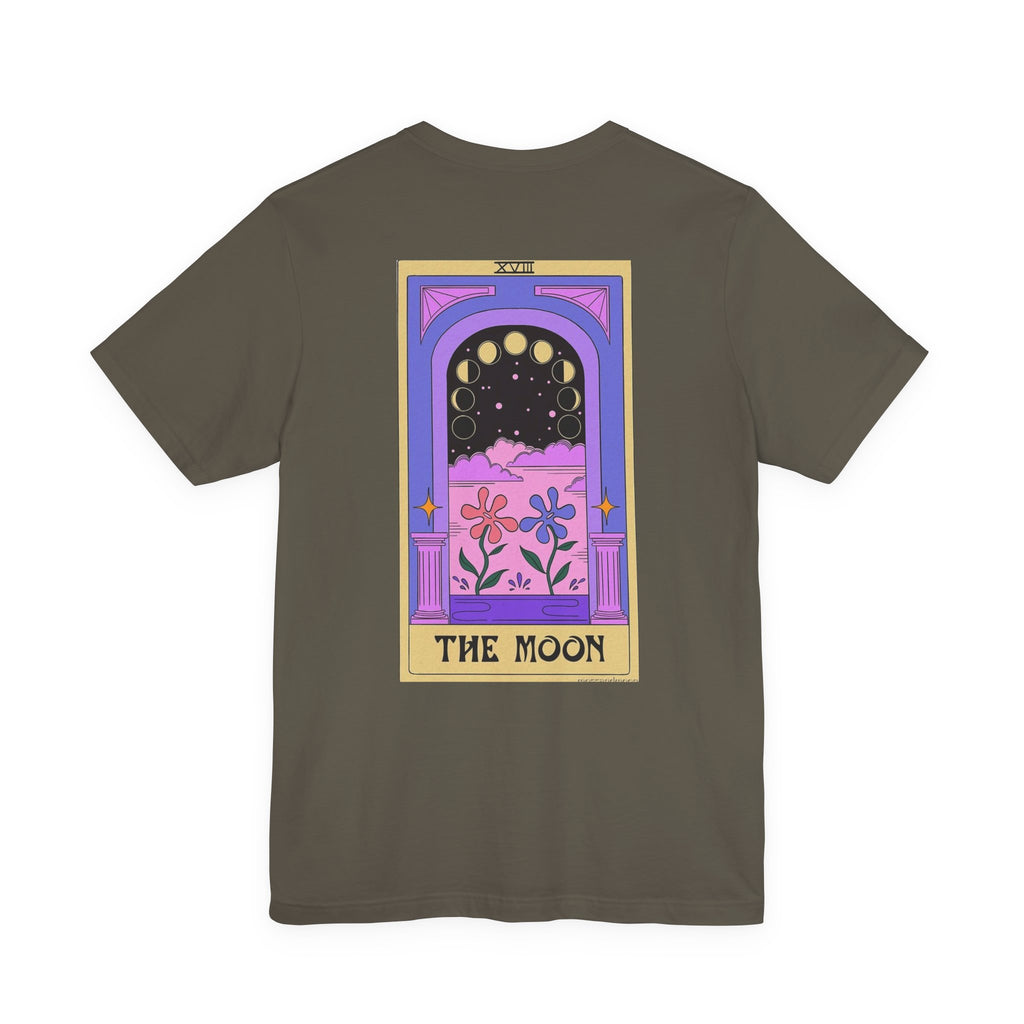 Tarot 'The Moon' Graphic Tee — Mystical Moon Phases Design