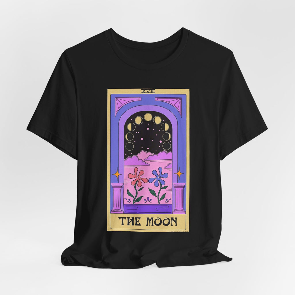 Tarot 'The Moon' Graphic Tee — Mystical Moon Phases Design