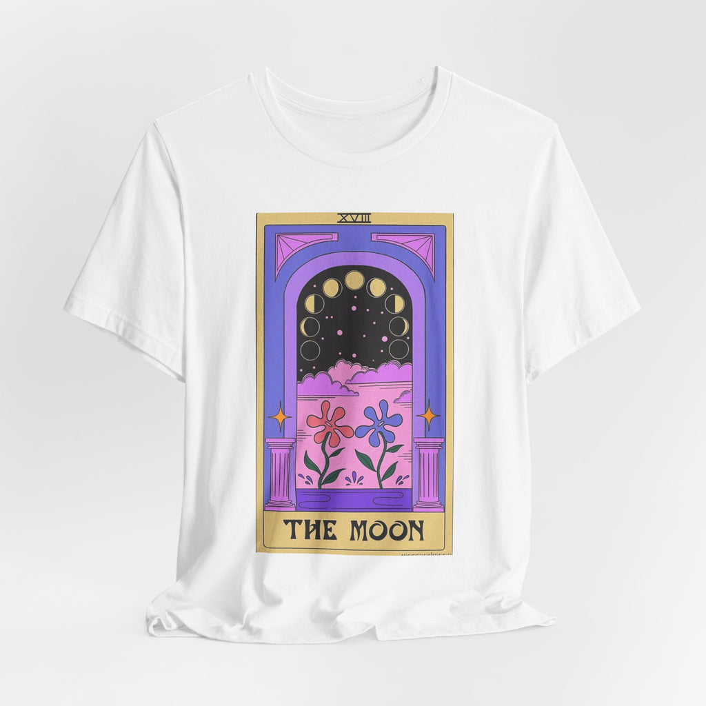 Tarot 'The Moon' Graphic Tee — Mystical Moon Phases Design