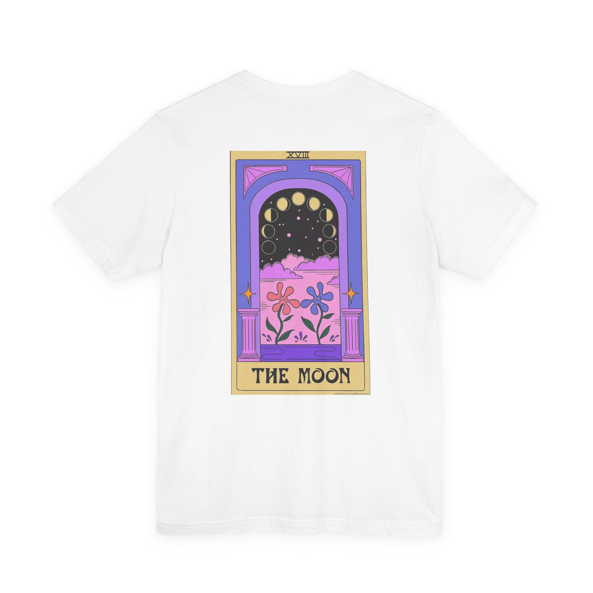 Tarot 'The Moon' Graphic Tee — Mystical Moon Phases Design