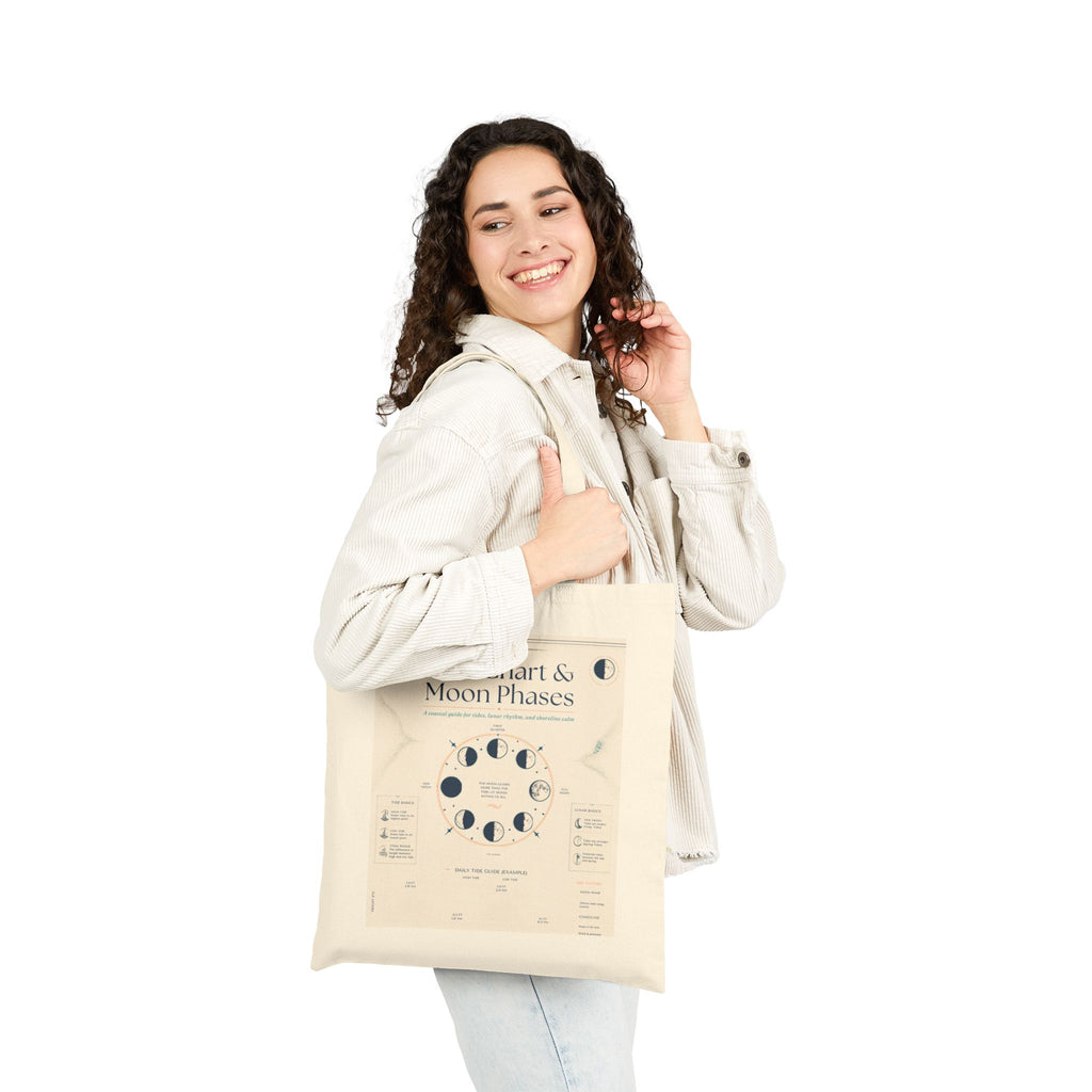 Tote Bag — Tide Chart & Moon Phases Canvas Tote