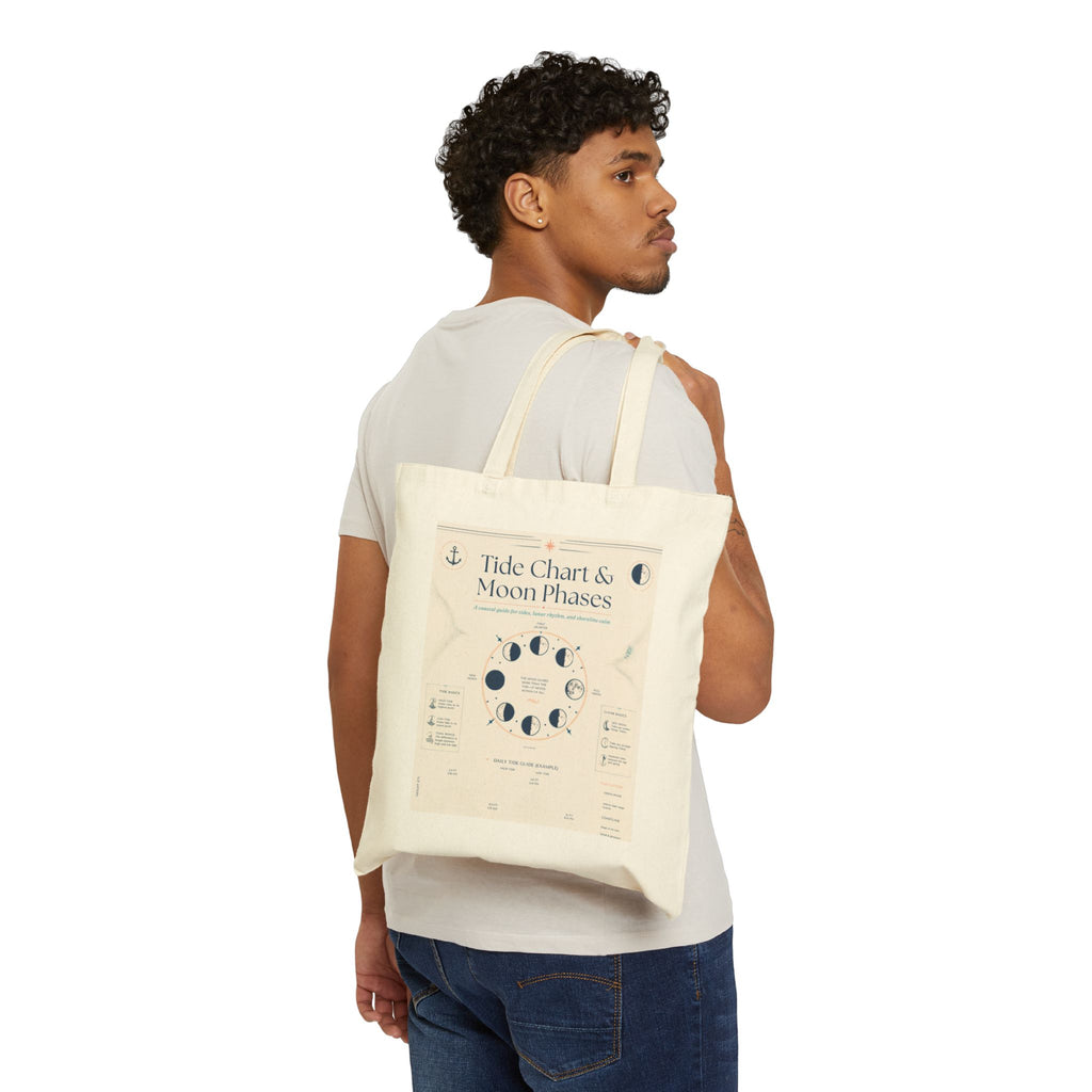 Tote Bag — Tide Chart & Moon Phases Canvas Tote