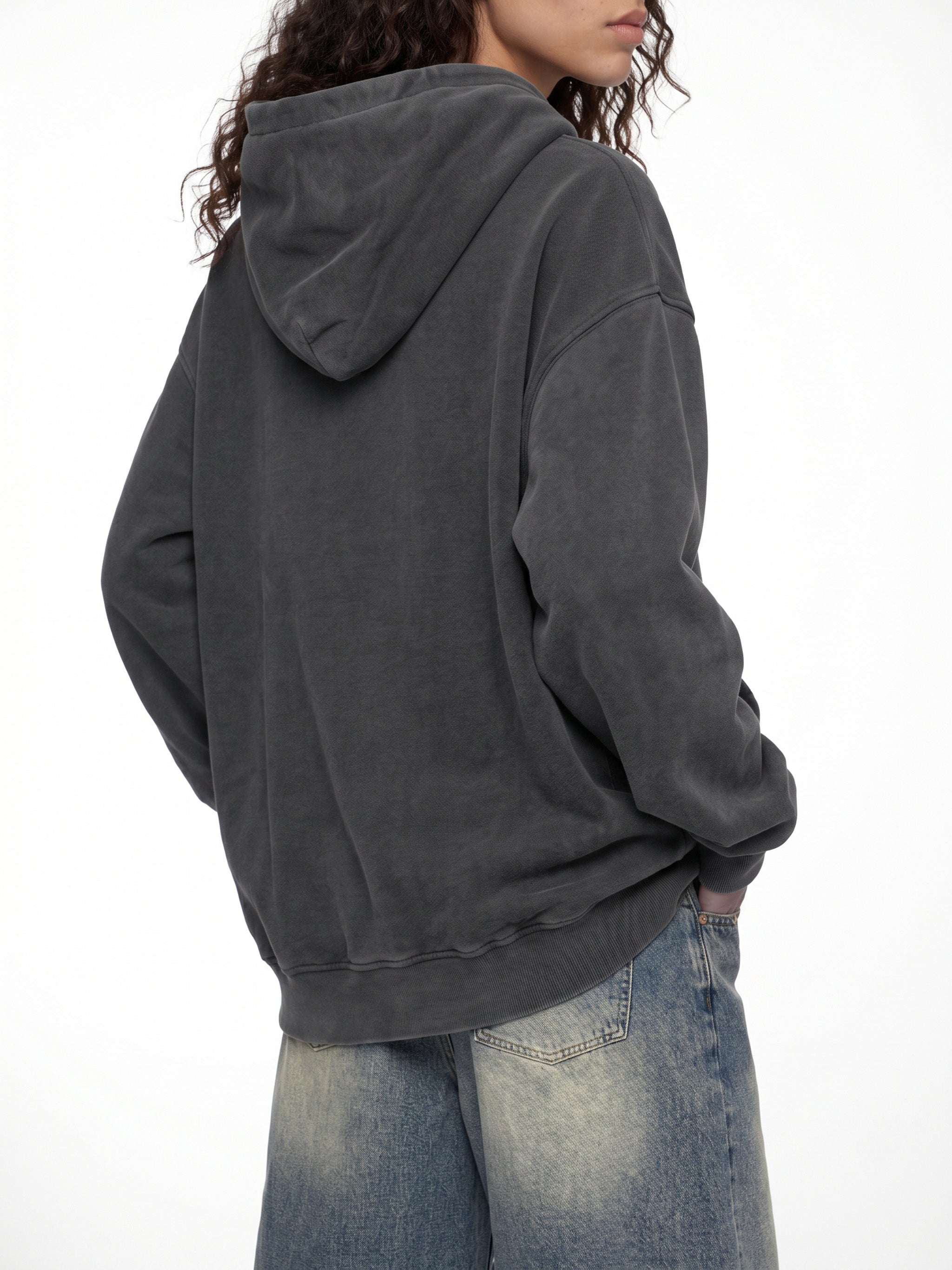 Blue Tree Music School Snow Wash Fleece Oversize Hoodie